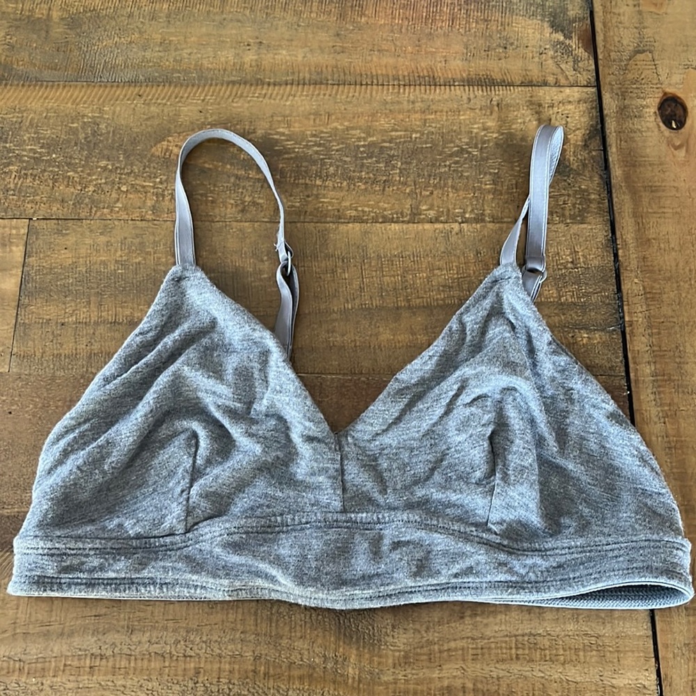 Xhilaration Grey Bralette Large
